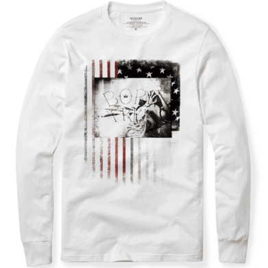 Long sleeve T-shirt с щампа