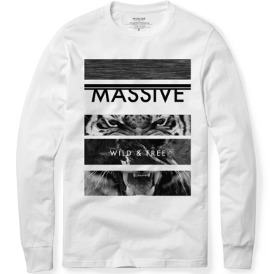 Long sleeve T-shirt с щампа